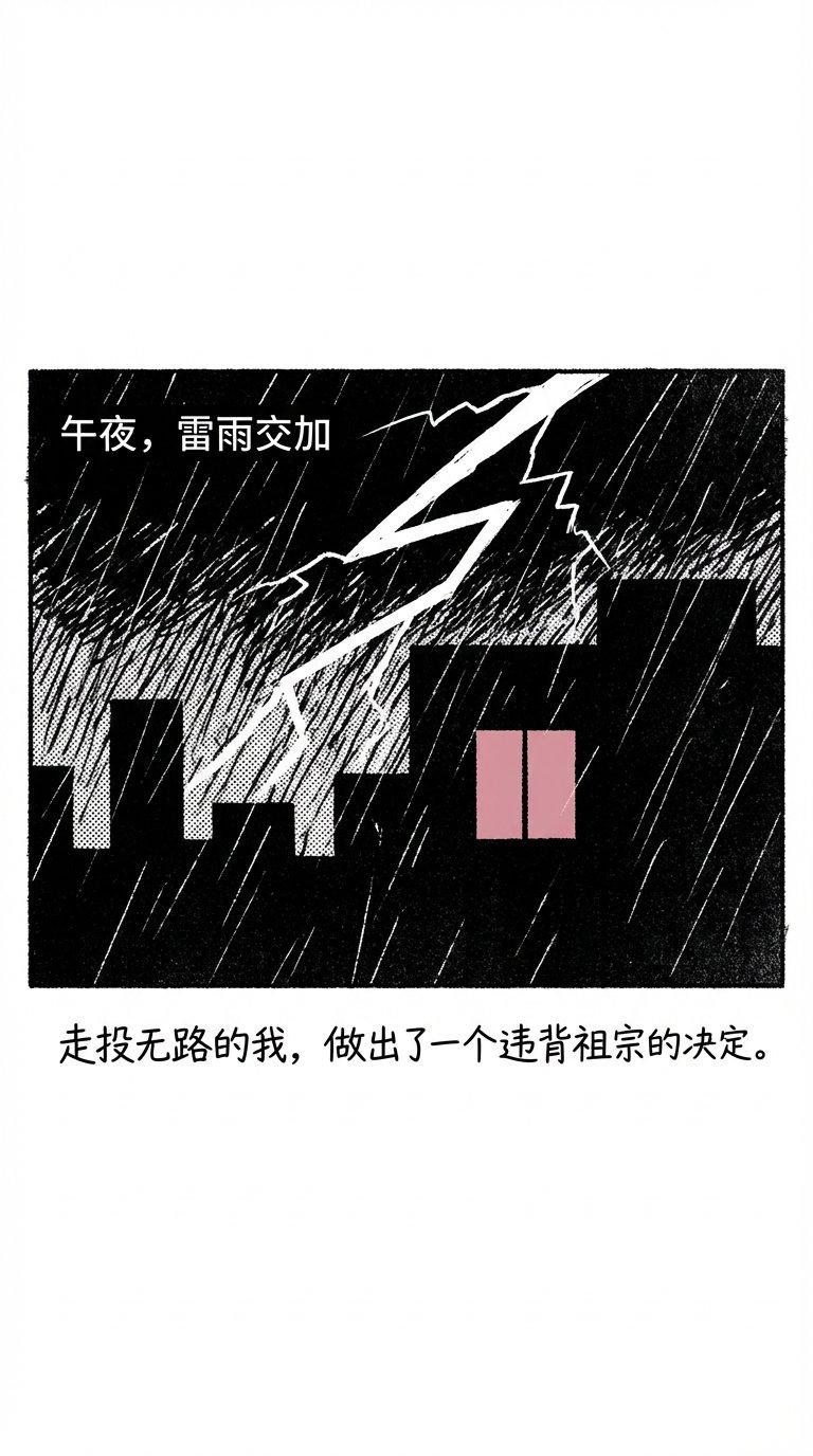 午夜，雷雨交加走投无路的我，做出了一个违背祖宗的决定。
