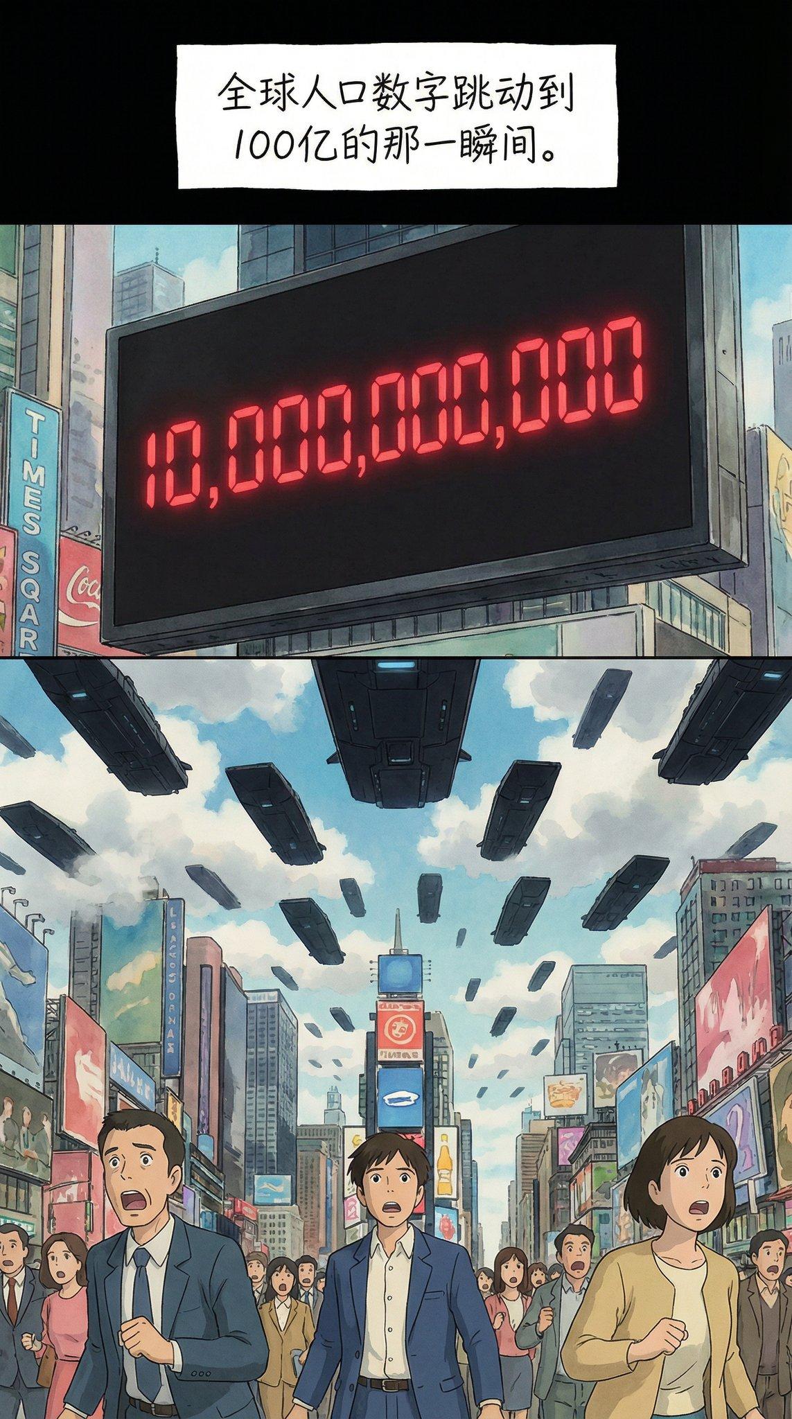 全球人口数字跳动到100亿的那一瞬间。10.000.00.000-MESSQAR