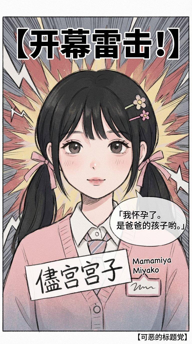 【开幕雷击！】「我怀孕了。是爸爸的孩子哟。」佳宫宫子Mamamiya Miyako【可恶的标题党】